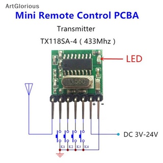 Art 433Mhz โมดูลตัวส่งสัญญาณ RF ไร้สาย 1527 433Mhz พร้อมรีโมตคอนโทรล N