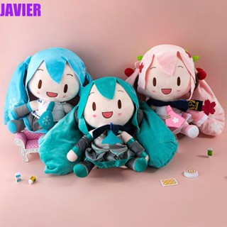 JAVIER ตุ๊กตานุ่ม รูปการ์ตูน Hatsune Miku น่ารัก เหมาะกับของขวัญวันเกิด ของเล่นสําหรับเด็ก