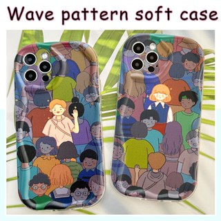 FOR SAMSUNG A04E A53 A33 A24 A22 M32 M22 lovers Wave Case