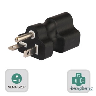 Bang อะแดปเตอร์ปลั๊กเชื่อมต่อสายไฟ ตัวผู้ 5-20P 3Pin Nema 5-20P เป็น Nema 5-15 20R