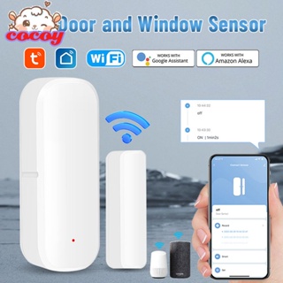 cocoy Tuya Smart Wifi เครื่องวัดอุณหภูมิอัจฉริยะ / เซ็นเซอร์ความชื้นในร่ม Wifi รองรับ Alexa หน้าแรกของ Google