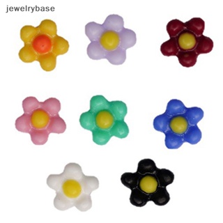 [jewelrybase] สติกเกอร์ ลายดอกทานตะวัน 3D หลากสี 7.5 มม. สําหรับติดตกแต่งเล็บ 50 ชิ้น