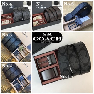 Harness Buckle Cut To Size Reversible Belt F64839 แท้ เข็มขัด COAC H เข็มขัดแฟชั่นชายแบบออลแมตช์