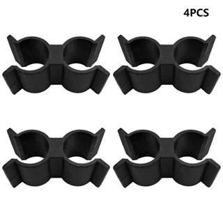 4pcs Plastic Practical Portable Kayak Black Strong Support Anti Rattle Keep Safe Bimini Top Hardware Boat Pole Clamp