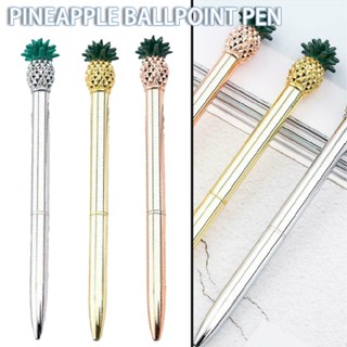 Cute Pineapple Ballpoint Pen Business Metal Signature Pen Stationery Supplies