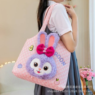 Sq3 Sanrio Kuromi Lotso strawberry bear Stellalou กระเป๋าสะพายไหล่ กระเป๋าถือแฟชั่น ความจุขนาดใหญ่ สําหรับนักเรียน