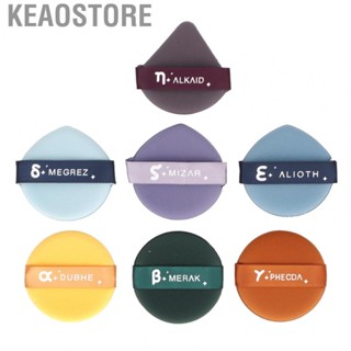 Keaostore Sponge Puff  Dry Wet Usage  Portable 7pcs for BB