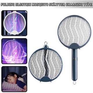 4 in 1 Bug Zapper Racket Foldable Electric Fly Swatter Rechargeable Fly Zapper