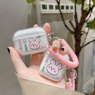 Bella _ เคสซิลิโคน แบบนิ่ม ลายกระต่าย กันกระแทก กันฝุ่น สําหรับ airpods pro 1 2 3