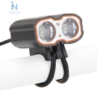 โคมไฟ LED 6000LM CREE XM-L USB กันน้ํา สําหรับติดด้านหน้ารถจักรยาน 2 ชิ้น [Norton.th]