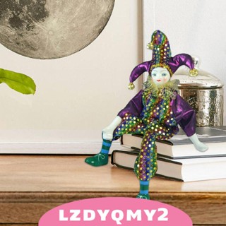 [Lzdyqmy2] ตุ๊กตาตัวตลกพอร์ซเลน แฮนด์เมด พร้อมเครื่องแต่งกาย สําหรับเก็บสะสม