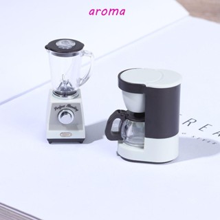 Aroma เครื่องชงกาแฟจิ๋ว 1:12 ของเล่นเสริมการเรียนรู้เด็ก สําหรับบ้านตุ๊กตา