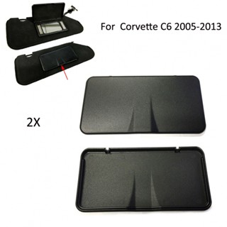 ⚡NEW 8⚡Set of 2 Sun Visor Vanity Mirror Covers for Corvette C6 Years 2005 2013