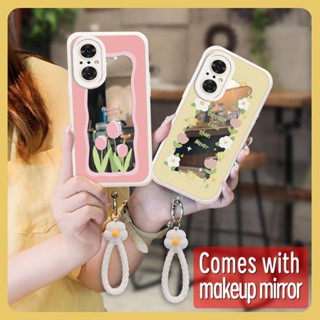 lovely texture Phone Case For Huawei Honor50 SE Makeup mirror Heat dissipation top grade interest youth Anti drop airbag