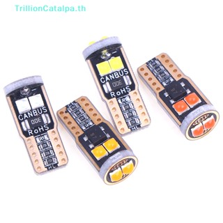 Trillioncatalpa หลอดไฟอ่านหนังสือ LED แคนบัส T10 3030 6SMD ไม่มีข้อผิดพลาด สําหรับติดภายในรถยนต์ 1 ชิ้น