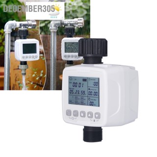  December305 เครื่องตั้งเวลาสปริงเกลอร์ Smart Automatic Rain Sensor เครื่องตั้งเวลาชลประทานกันน้ำพร้อมไขควงสำหรับสวนกลางแจ้ง