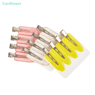 &lt;Cardflower&gt; กิ๊บติดผม แบบไร้รอยต่อ ไม่ต้องงอ ติดด้านข้าง เครื่องประดับ สําหรับผู้หญิง 4 ชิ้น