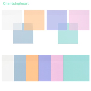 &lt;Chantsingheart&gt; กระดาษโน้ตมีกาวในตัว กันน้ํา สีโปร่งใส สําหรับสํานักงาน โรงเรียน 30 แผ่น