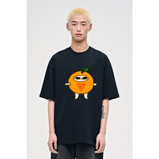 （👕new） เสื้อยืด oversize ด้อมส้ม  Orange ก้าวไกล cotton 100%  S-5XL