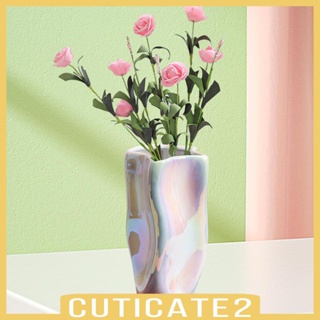 [Cuticate2] แจกันดอกไม้เซรามิค สไตล์นอร์ดิก สําหรับตกแต่งห้องนั่งเล่น ห้องนอน