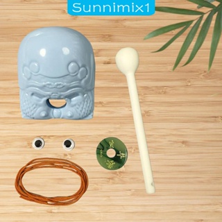 [Sunnimix1] เครื่องเคาะเสียงกบ Guiro ขนาดเล็ก สําหรับตกแต่งบ้าน ออฟฟิศ ของขวัญวันเกิด