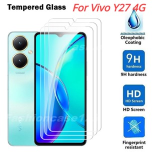 ฟิล์มกระจกนิรภัยกันรอยหน้าจอ HD 9D 9H แบบใส กันรอยขีดข่วน สําหรับ Vivo Y27 5G 4G VivoY27 2023