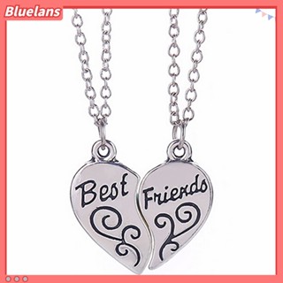 【 Bluelans 】สร้อยคอแกะสลักตัวอักษร Best Friends 1 คู่ สําหรับงานปาร์ตี้