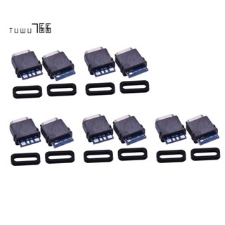 10 ชิ้น กันน้ํา USB C แจ็ค Type-C 4Pin ตัวเมีย พอร์ตเชื่อมต่อ ซ็อกเก็ตข้อมูล สําหรับ DIY PCB การออกแบบบัดกรี ชาร์จข้อมูล