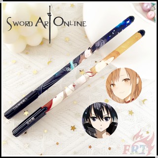 1 ชิ้น ❤ ปากกา Sword Art Online Q-1 ❤ ปากกาเจล ลายการ์ตูนอนิเมะ SAO Kirito Yuuki Asuna สําหรับโรงเรียน สํานักงาน