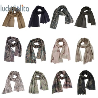 Camo Bandanas ผ้าพันคอ ป้องกันฝุ่น อเนกประสงค์ อุปกรณ์เสริม [luckylolita.th]