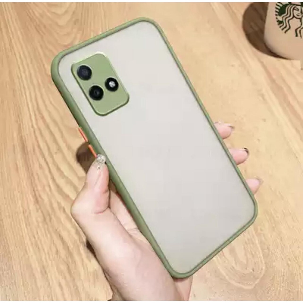 เคส Realme Narzo 50i เคสเรียลมี ขอบสีผิวด้าน เคสกันกระแทก เคสนิ่ม TPU Case