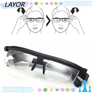 Layor ใหม่ แว่นสายตาสั้น เลนส์โฟกัส ปรับสายตาได้ -3 ถึง +6 ไดออปเตอร์