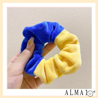 Alma ยางรัดผม ผ้ากํามะหยี่ สีแคนดี้ แฟชั่น