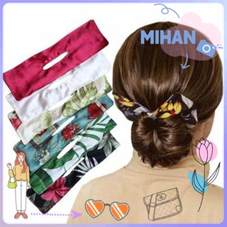 ☼Mihan☼ ที่ม้วนผม แบบบิดเร็ว มีสไตล์ ผู้หญิง ที่สง่างาม Scrunchies มายากล ขี้เกียจ ดัดผม ใหม่ ผมบิด โบ ที่ม้วนผม Scrunchies ยางรัดผม