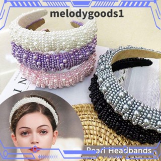 MELODYGOODS1 ที่คาดผม ประดับไข่มุก หรูหรา