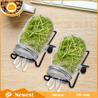 [Blesiya] ฝาปิดขวดโหล 2 ชิ้น พร้อมขาตั้ง 2 ชิ้น สําหรับ Alfalfa Broccoli