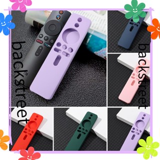 Backstreet เคสรีโมตคอนโทรล ซิลิโคนนิ่ม สีพื้น สําหรับ Xiaomi Box S 4X TV Stick Xiaomi Mi Box S 4X