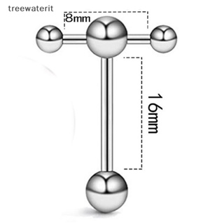 Tr เครื่องประดับ แหวนลิ้นบาร์เบล สเตนเลส ถอดออกได้ 1 ชิ้น