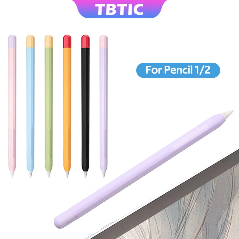 Tbtic เคสซิลิโคนนิ่ม สําหรับ Apple Pencil 1 2