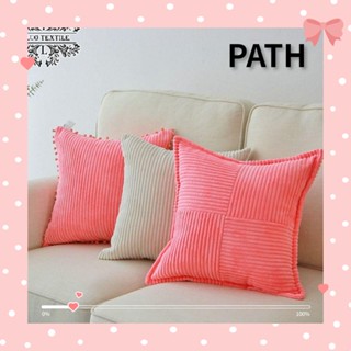 Path ปลอกหมอน ผ้าลูกฟูก ลายทาง 4 สี สไตล์โบโฮ โมเดิร์น สําหรับตกแต่งบ้านฟาร์ม 2 ชิ้น