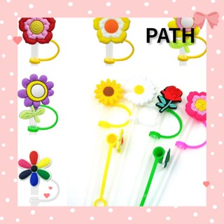 Path จุกปิดหลอดดูดน้ํา กันฝุ่น ลายการ์ตูน ใช้ซ้ําได้