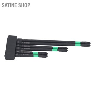 SaTine Shop บิตไขควง 6 ชิ้น PH2 ข้าม S2 โลหะผสมเหล็ก Hex Shank บิตแม่เหล็กสำหรับการบำรุงรักษา