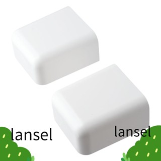 Lansel กล่องเก็บปากกา แบบติดผนัง มีกาวในตัว สีขาว 3.9x3.5x1.9 นิ้ว 4 ชิ้น