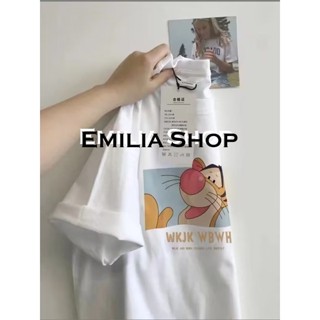 EMILIA SHOP  เสื้อยืด ครอป เสื้อยืดผู้หญิง  Stylish สวย รุ่นใหม่ Comfortable A99J217 36Z230909