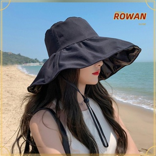 Rowans หมวกบักเก็ต กันแดด พับได้ แบบพกพา เหมาะกับฤดูใบไม้ผลิ และฤดูร้อน