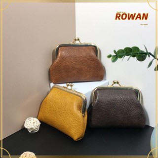 ROWANS กระเป๋าสตางค์ ผ้าแคนวาส หนัง PU สีแคนดี้ เหมาะกับฤดูใบไม้ร่วง และฤดูหนาว