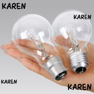 Karen หลอดไฟฮาโลเจน ดาวน์ไลท์ แบบเปลี่ยน หลอดไฟสปอตไลท์ A55 28W-100W E27 สําหรับกลางแจ้ง