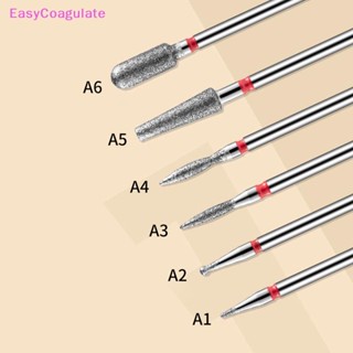 Eas ดอกสว่านไฟฟ้าทังสเตน สีชมพู อุปกรณ์เสริม สําหรับตกแต่งเล็บ 1 ชิ้น