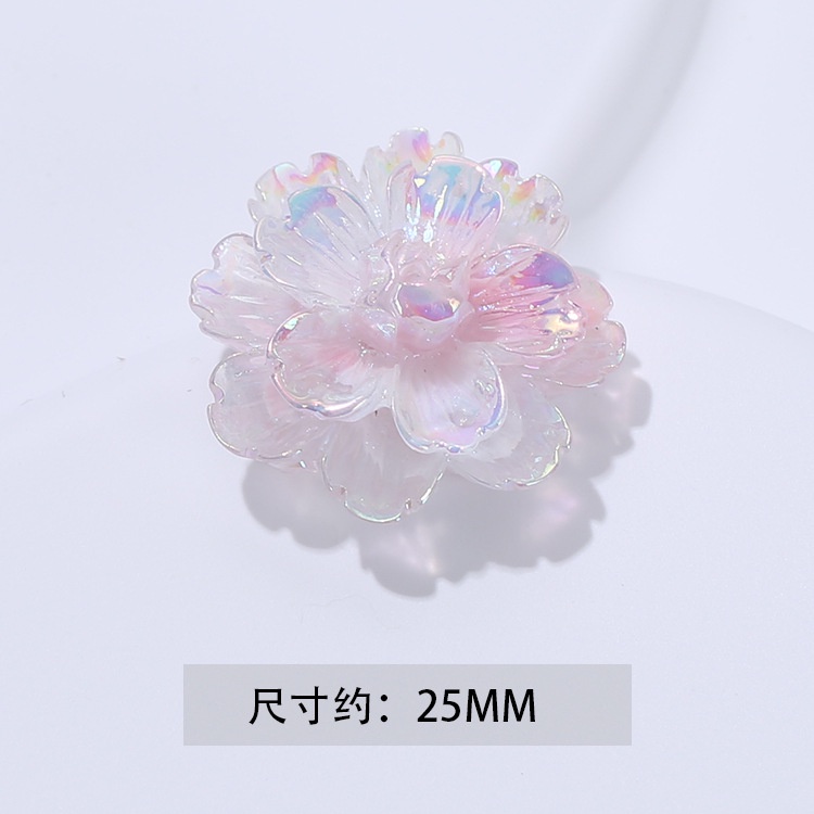 10 ชิ้น / เซต สองชั้น ชุบ ดอกเบญจมาศ ด้านหลังแบน Diy ที่คาดผม เชือกผม ครีมเจล เคสโทรศัพท์ อุปกรณ์ตกแต่งถ้วยน้ํา - รูปที่ 4