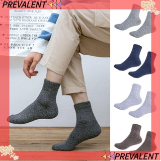 PREVA ถุงเท้าแฟชั่น แบบหนา ป้องกันความร้อน สําหรับผู้ชาย
